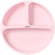 Миниатюра изображения товара Тарелка для кормления BabyOno Силиконовая с присоской / 1482/02 (розовый)