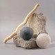 Миниатюра изображения товара Спонж для умывания Solomeya Charcoal Konjac с древесным углем / 06-971