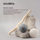 Миниатюра изображения товара Спонж для умывания Solomeya Charcoal Konjac с древесным углем / 06-971