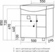 Миниатюра изображения товара Тумба под умывальник Mixline Боско-55 / 554987 (белый/венге)