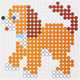 Миниатюра изображения товара Развивающая игра MultiArt Термомозаика Собака / IB400-DOG