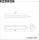 Миниатюра изображения товара Ручка для мебели Kerron S-2639-384 BL (матовый черный)