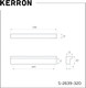 Миниатюра изображения товара Ручка для мебели Kerron S-2639-320 BL (матовый черный)