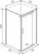 Миниатюра изображения товара Душевой уголок IVA 90x90x200 / E2SS90C  (прозрачное стекло)