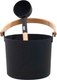Миниатюра изображения товара Набор для бани Doorwood Simple Black шайка 5л + черпак 42см / DW03265 (бамбук)