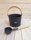 Миниатюра изображения товара Набор для бани Doorwood Simple Black шайка 5л + черпак 42см / DW03265 (бамбук)