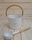 Миниатюра изображения товара Набор для бани Doorwood Simple White шайка 5л + черпак 42см / DW03266 (бамбук)