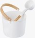 Миниатюра изображения товара Набор для бани Doorwood Simple White шайка 5л + черпак 42см / DW03266 (бамбук)