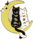 Миниатюра изображения товара Набор значков Meshu Moon cats / MS_60347 (3шт)