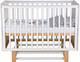 Миниатюра изображения товара Детская кроватка Polini Kids Simple 342 с маятником / 0003168-17 (белый/натуральный)