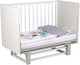 Миниатюра изображения товара Детская кроватка Polini Kids Simple 342 с маятником / 0003168-16 (белый/серый)
