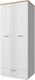 Миниатюра изображения товара Шкаф Anrex Mateo 2DG1S (белый/дуб наварра)
