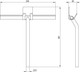 Миниатюра изображения товара Скребок для душевой кабины Deante Silia ADI 031K