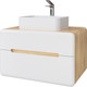 Миниатюра изображения товара Тумба под умывальник Raval Solare 80 / Solr.01.80/P/DG-W/RL (подвесная)