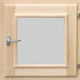 Миниатюра изображения товара Окно для бани Doorwood 45х45 / DW01890 (стеклопакет, хвоя)