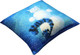 Миниатюра изображения товара Подушка декоративная MATEX Kotoklism. Снегокот / 52-289 (белый/голубой/синий)