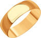 Миниатюра изображения товара Кольцо обручальное из красного золота 7 КАРАТ П7302-005К145 (р.18)