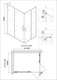 Миниатюра изображения товара Душевой уголок Niagara NG-6810-08 120x80x195 (черный)