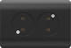 Миниатюра изображения товара Розетка Chint NEW3-E / 431492 (черный)