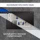 Миниатюра изображения товара Инсталляция для унитаза Lauter 21901001 с кнопкой 219704F (черный)