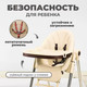 Миниатюра изображения товара Стульчик для кормления Solmax&Kids HW03100 (бежевый)