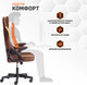 Миниатюра изображения товара Кресло геймерское Tetchair iBear ткань (коричнево-бежевый)