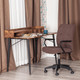 Миниатюра изображения товара Кресло офисное Tetchair Wind флок (коричневый)