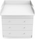 Миниатюра изображения товара Комод пеленальный INDIGO Classic 800/4 c откидным пеленальным столиком (белый/белый)