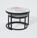 Миниатюра изображения товара Комплект журнальных столиков Мир стульев №6 60x60 (черный муар/фото 1719409009)