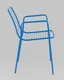 Миниатюра изображения товара Стул садовый Stool Group Дели с подлокотниками / LV-107-5015 (металл голубой)