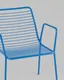 Миниатюра изображения товара Стул садовый Stool Group Дели с подлокотниками / LV-107-5015 (металл голубой)