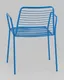 Миниатюра изображения товара Стул садовый Stool Group Дели с подлокотниками / LV-107-5015 (металл голубой)