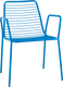 Миниатюра изображения товара Стул садовый Stool Group Дели с подлокотниками / LV-107-5015 (металл голубой)