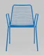 Миниатюра изображения товара Стул садовый Stool Group Дели с подлокотниками / LV-107-5015 (металл голубой)