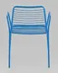Миниатюра изображения товара Стул садовый Stool Group Дели с подлокотниками / LV-107-5015 (металл голубой)