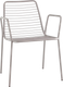 Миниатюра изображения товара Стул садовый Stool Group Дели с подлокотниками / LV-107-7036 (металл серый)