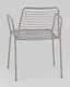 Миниатюра изображения товара Стул садовый Stool Group Дели с подлокотниками / LV-107-7036 (металл серый)