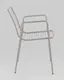Миниатюра изображения товара Стул садовый Stool Group Дели с подлокотниками / LV-107-7036 (металл серый)