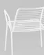 Миниатюра изображения товара Стул садовый Stool Group Дели с подлокотниками / LV-107-9016 (металл белый)