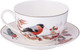 Миниатюра изображения товара Чашка с блюдцем Lefard Лесная сказка Снегири / 85-2027