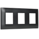 Миниатюра изображения товара Рамка для выключателей и розеток IEK Skandy SK-M32-K02 (черный)