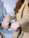 Миниатюра изображения товара Муфта для коляски Amarobaby Mitts / AB-OD24-6104M-PU (пудровый)