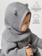 Миниатюра изображения товара Шапочка для малышей Amarobaby Pure Love Snug / AB-OD24-PLS16/11-46 (серый, р.46-48)