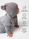 Миниатюра изображения товара Шапочка для малышей Amarobaby Pure Love Nice / AB-OD23-PLN16/11-46 (серый, р.46-48)