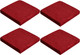 Миниатюра изображения товара Комплект подушек на стул MATEX Velours Cuadro / 46-639 (бордовый)