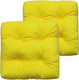 Миниатюра изображения товара Комплект подушек на стул MATEX Velours / 57-246 (желтый, 2шт)