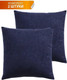 Миниатюра изображения товара Комплект подушек декоративных MATEX Velours / 50-056 (темно-синий, 2шт)