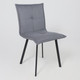 Миниатюра изображения товара Стул AksHome Рубик U (Velutto 32 серый велюр/черный)
