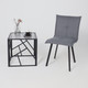 Миниатюра изображения товара Стул AksHome Рубик U (Velutto 32 серый велюр/черный)