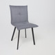Миниатюра изображения товара Стул AksHome Рубик U (Velutto 32 серый велюр/черный)
